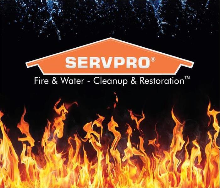  SERVPRO logo with flames