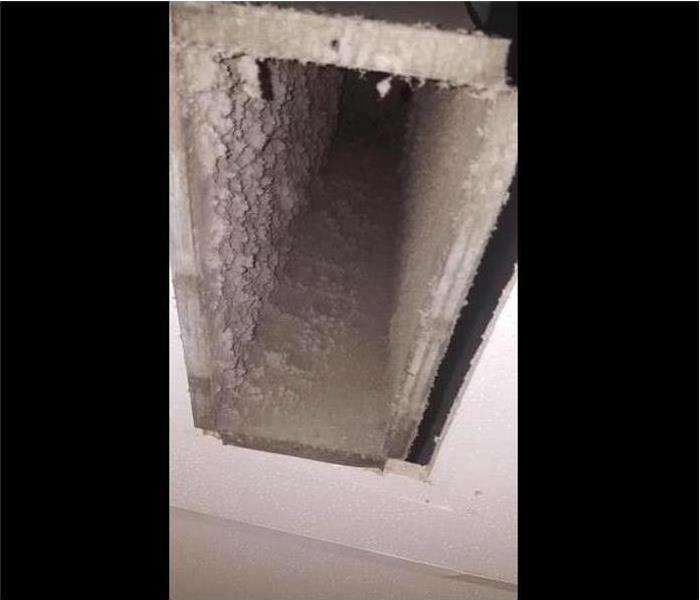 Dust in HVAC vent 