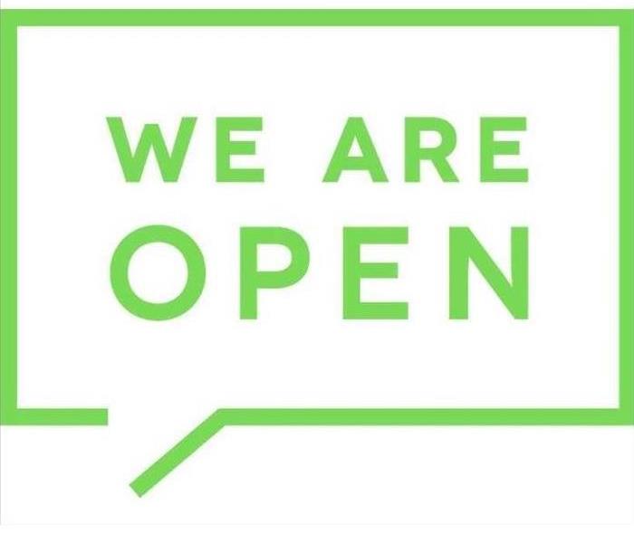 We are open 